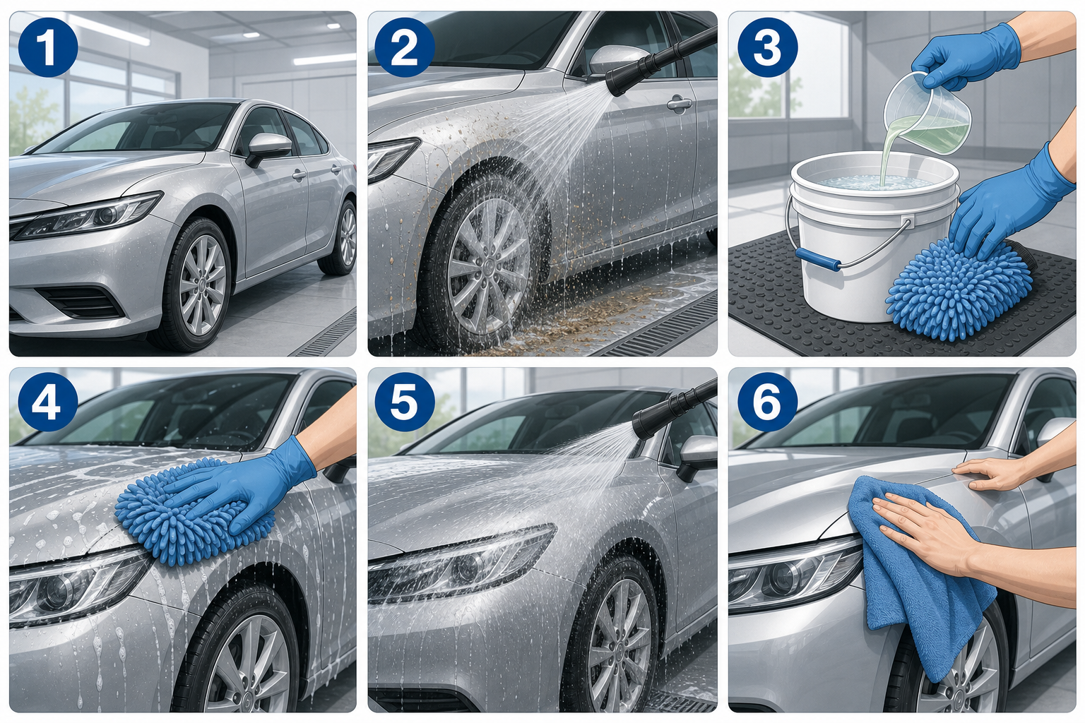 弱酸性カーシャンプーを安全に使う6ステップ