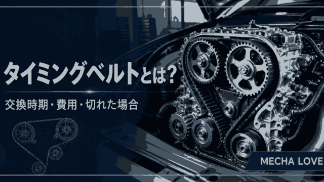 タイミングベルトの交換時期・費用・切れた場合を解説する記事のアイキャッチ